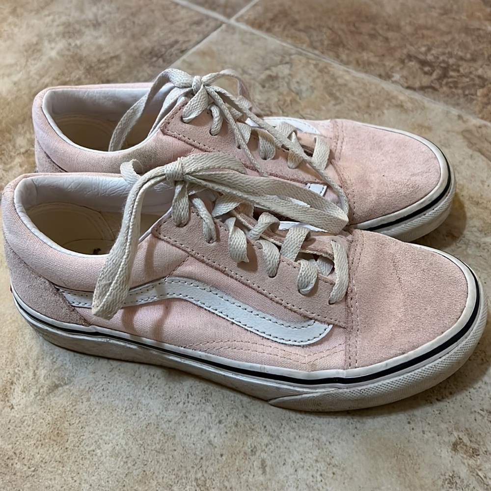 Light pink vans girls size 2.5